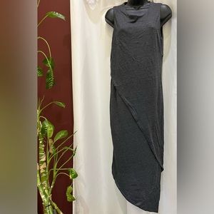 BRAND NEW William B. Asymmetrical Dark Gray Dress Size Small